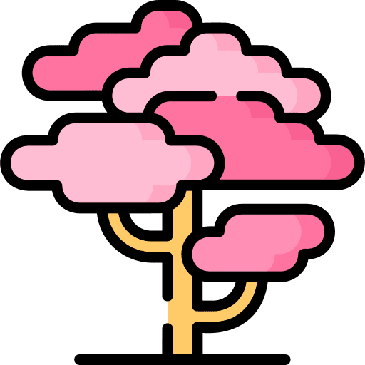Cherry tree cultures nature flower icon Cherry tree cultures nature flower icon
