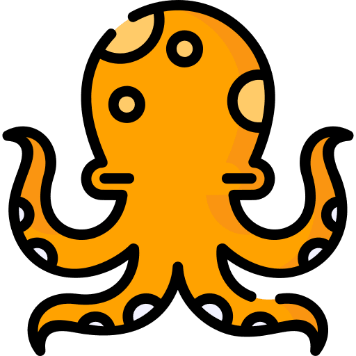 Octopus food and restaurant seafood water icon Octopus food and restaurant seafood water icon
