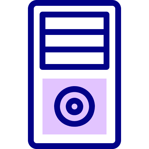 Computer tower cpu tower technology electronics icon