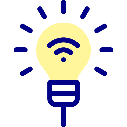 Smart energy light bulb smart energy wifi connection icon Smart energy light bulb smart energy wifi connection icon