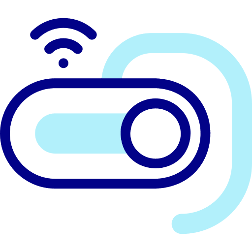 Earphones internet of things earphones wifi signal icon Earphones internet of things earphones wifi signal icon