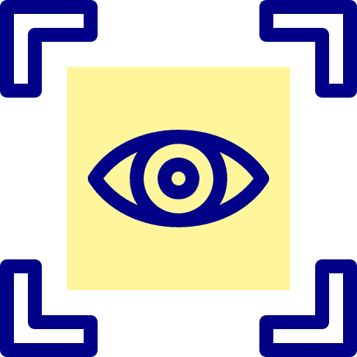 Eye scanner biometric identification retinal scanner eye scanner icon Eye scanner biometric identification retinal scanner eye scanner icon
