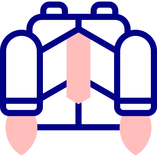 Jetpack fly transport technology icon Jetpack fly transport technology icon