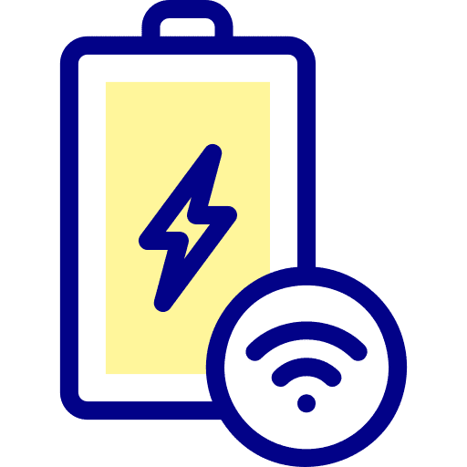 Battery wifi signal electronics internet of things icon Battery wifi signal electronics internet of things icon