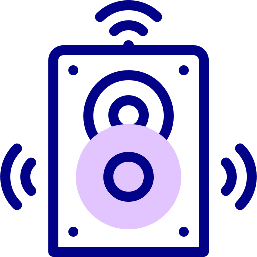 Smart speaker audio system music system home theater icon Smart speaker audio system music system home theater icon