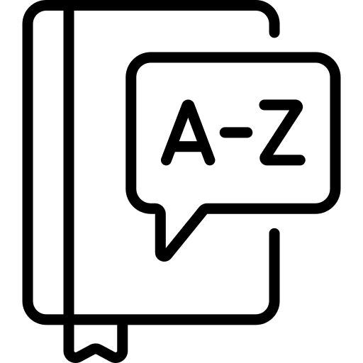 Dictionary knowledge study education icon