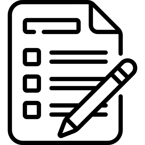 Exam education document examination icon