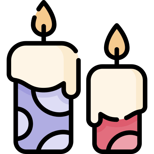 Candles carnival party candle icon
