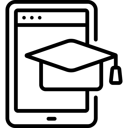 Online learning online learning tablet education icon Online learning online learning tablet education icon