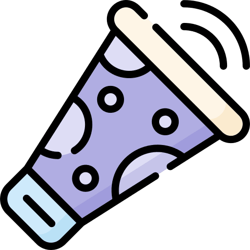 Horn sparkle celebrate shout icon Horn sparkle celebrate shout icon