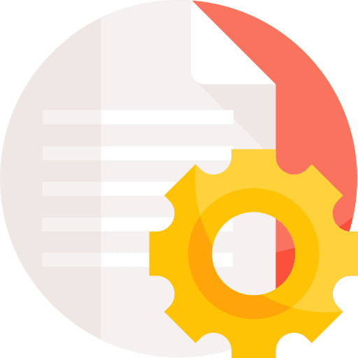 Data management gears symbol data management icon
