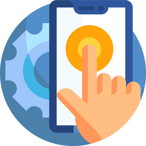 Touch screen settings touch screen options icon Touch screen settings touch screen options icon