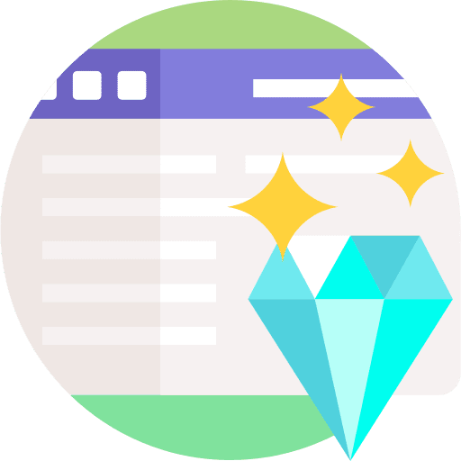 Clean code diamond programming website icon Clean code diamond programming website icon