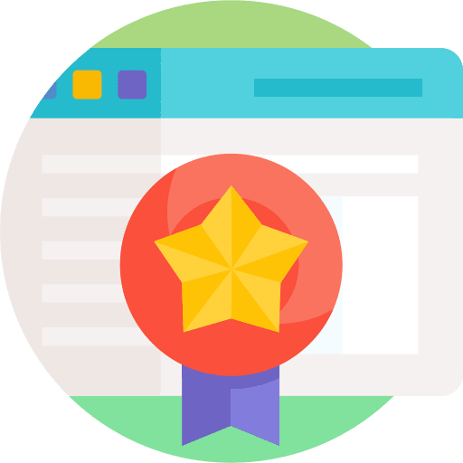 Quality award page quality seo and web icon Quality award page quality seo and web icon
