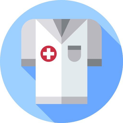 Doctor coat healthcare and medical clothes hospital icon Doctor coat healthcare and medical clothes hospital icon