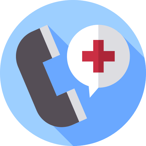 Emergency phone communications hospital doctor icon Emergency phone communications hospital doctor icon