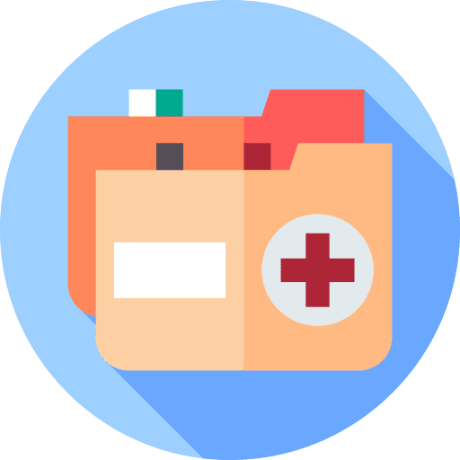 Medical report document archive medical report icon