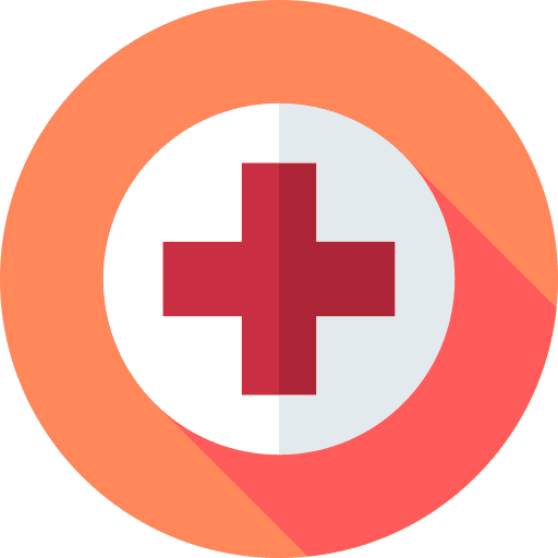 Red cross cross symbol first aid hospital icon