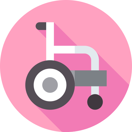 Wheelchair transportation doctor accessibility icon Wheelchair transportation doctor accessibility icon