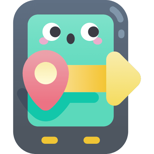 Smartphone route gps phone placeholder icon Smartphone route gps phone placeholder icon