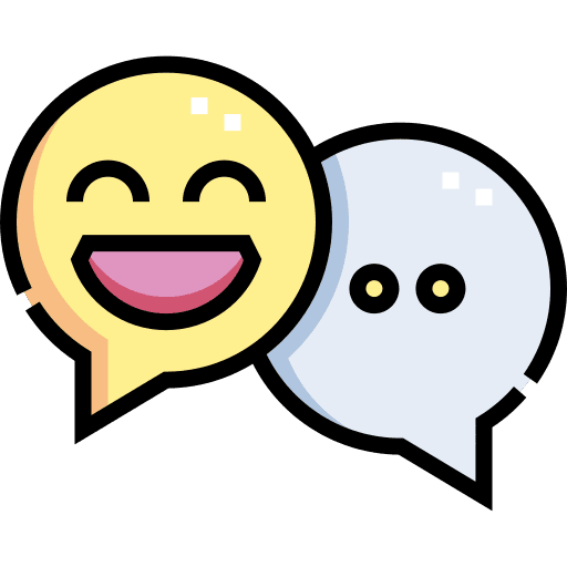 Chat chat smileys happiness icon