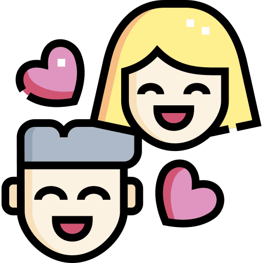Couple heterosexual avatar user icon