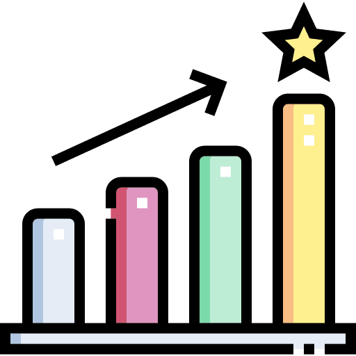 Promotion line bars promotion stars icon