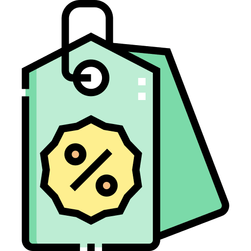 Discount sales percentage label icon Discount sales percentage label icon