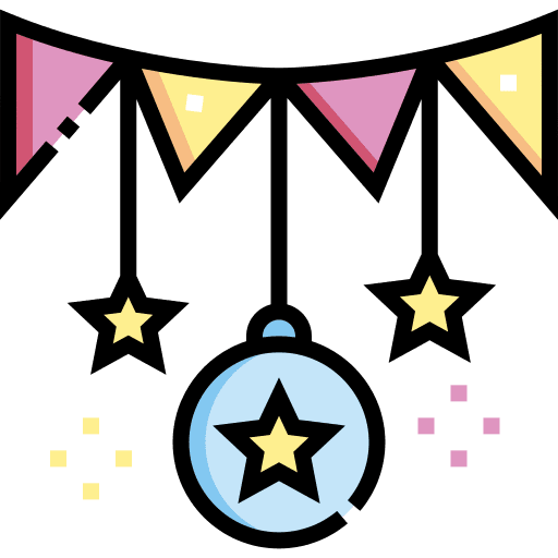 Garland birthday birthday and party flags icon Garland birthday birthday and party flags icon