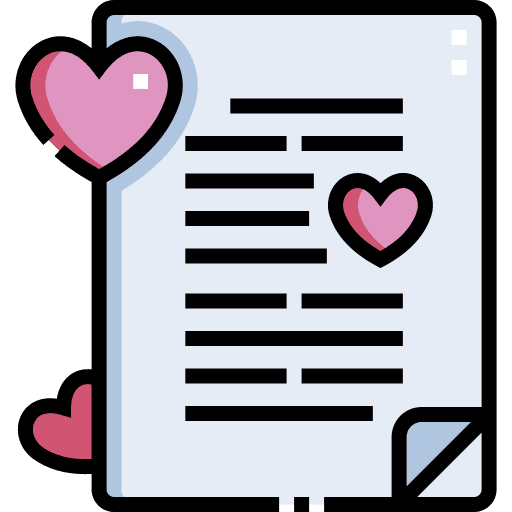 Love letter romantic love letter communications icon Love letter romantic love letter communications icon