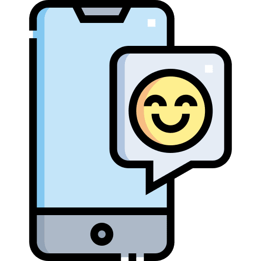 Mobile phone smileys communications mobile phone icon Mobile phone smileys communications mobile phone icon