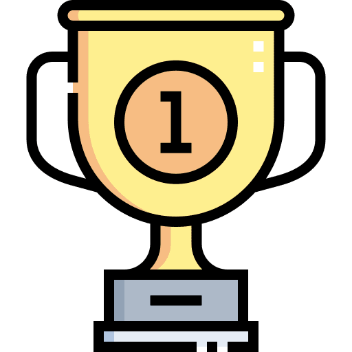 Trophy number one winner award icon Trophy number one winner award icon
