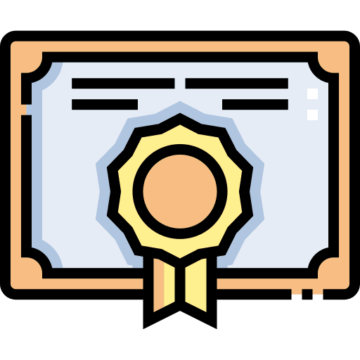 Certificate diploma badge education icon Certificate diploma badge education icon