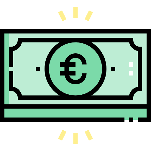 Money business and finance notes stack icon Money business and finance notes stack icon