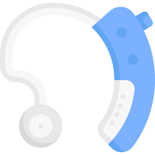 Hearing aid ear diversity disabled person icon