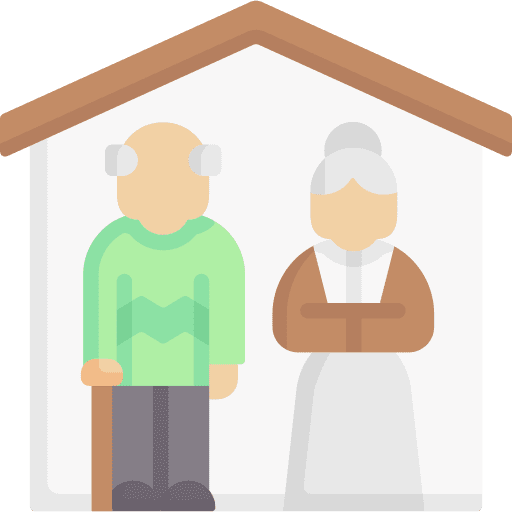 Nursing home grandma old elderly icon