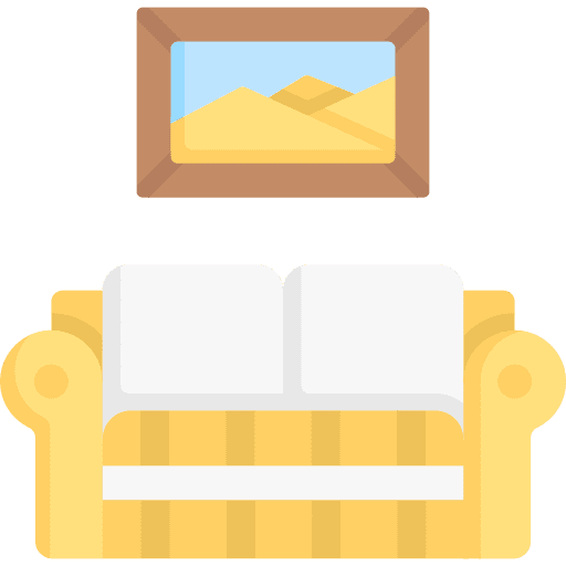 Sofa relax living room furniture and household icon Sofa relax living room furniture and household icon