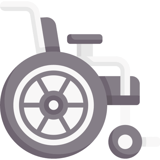 Wheelchair disabled wheelchairs healthcare and medical icon