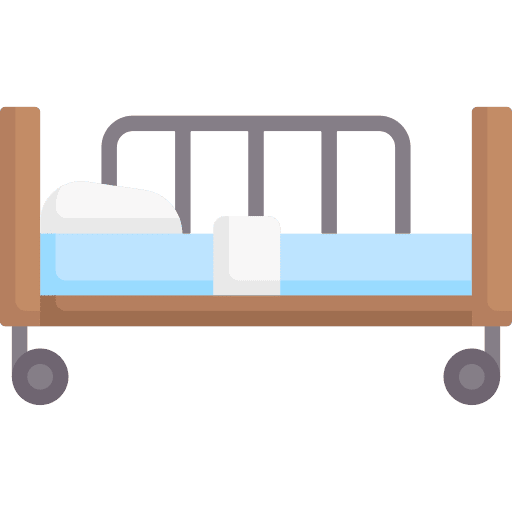 Bed medical equipment emergency bed icon Bed medical equipment emergency bed icon
