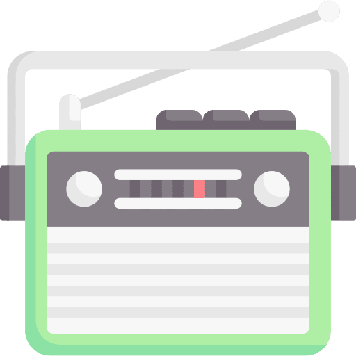 Radio player cassette player boombox icon Radio player cassette player boombox icon