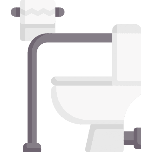 Toilet disabled people furniture and household rails icon Toilet disabled people furniture and household rails icon