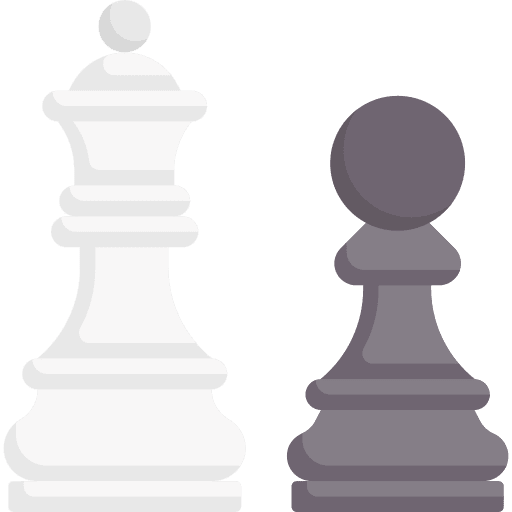 Chess pieces sports and competition game board game icon Chess pieces sports and competition game board game icon