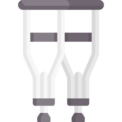Crutches cure crutches care icon Crutches cure crutches care icon