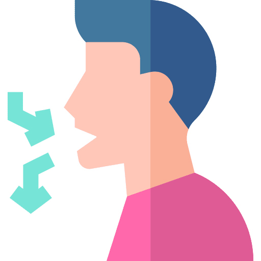 Difficulty breathing medical breathing medicine icon