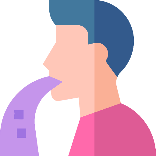 Vomiting symptom sick allergy icon