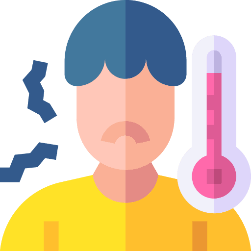 Fever temperature healthcare and medical cold icon Fever temperature healthcare and medical cold icon