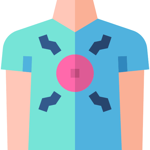 Chest pain or pressure healthcare and medical disease chest icon Chest pain or pressure healthcare and medical disease chest icon