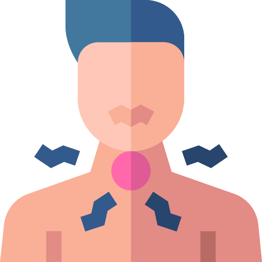 Sore throat virus medical fever icon Sore throat virus medical fever icon