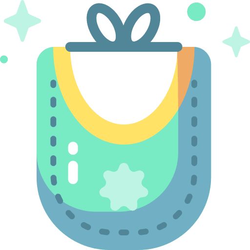 Baby bib baby bib accessory baby cloth icon Baby bib baby bib accessory baby cloth icon