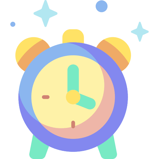 Clock electronics timer alarm icon